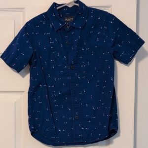 The Children's Place Blue Kids Button Down Size 5/6